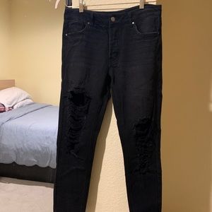 AFRM ripped high waist jeans